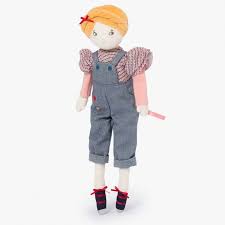 mademoiselle Eglantine les parisiennes , moulin roty , poupée chiffon , l'atelier dyloma , mimizan