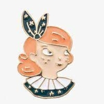 pin's éé Constance - les parisiennes - moulin roty - l'atelier dyloma -deau kids