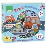 magnet transport ,2 pieces , transport , vilac , l'atleier dyloma , jouet en obis mimizan