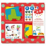 créer avec des gommettes , j'aime les voitures , djeco , l'atelier dyloma , loisirs creatif , mimizan , kids