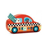 puzzle le bolide , 16 pcs , 3 ans   , l'atelier dyloma , mimizan plage