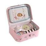 valise dînette service à thé métal les rosalies , moulin roty , mimizan l'atelier dyloma