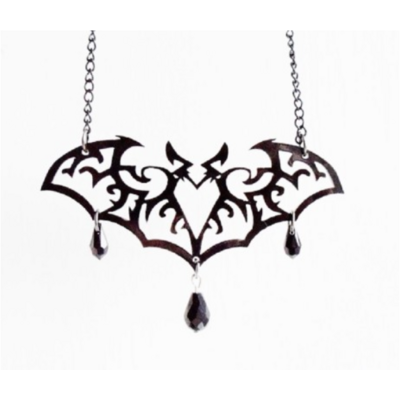 Ornate Bat Necklace