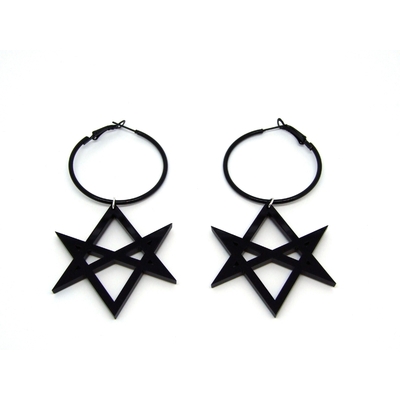 Hexagram Hoop Earrings