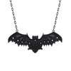 Lace Bat Black pendant 1