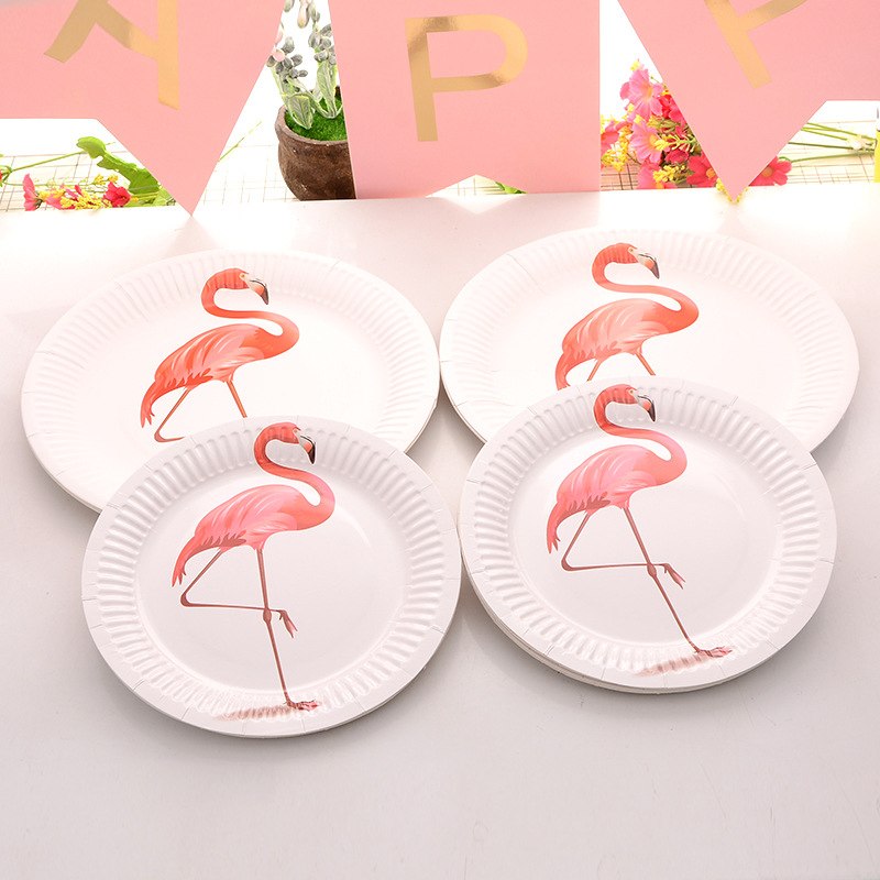 10-Pcs-Licorne-Flamingo-F-te-Diy-D-corations-Baby-Shower-Papier-Tasses-Plaques-Vaisselle-Jetable