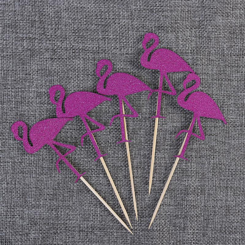 5-pcs-Hawaii-G-teau-Tooper-Flamingo-S-lections-De-G-teau-pour-Luau-Beach-Party