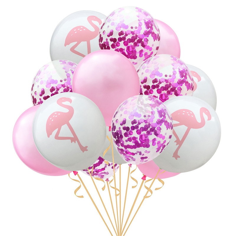 D-coration-de-mariage-1-Set-12-pouces-Rose-Flamingo-Ananas-Confettis-Mari-e-tre-Ballon