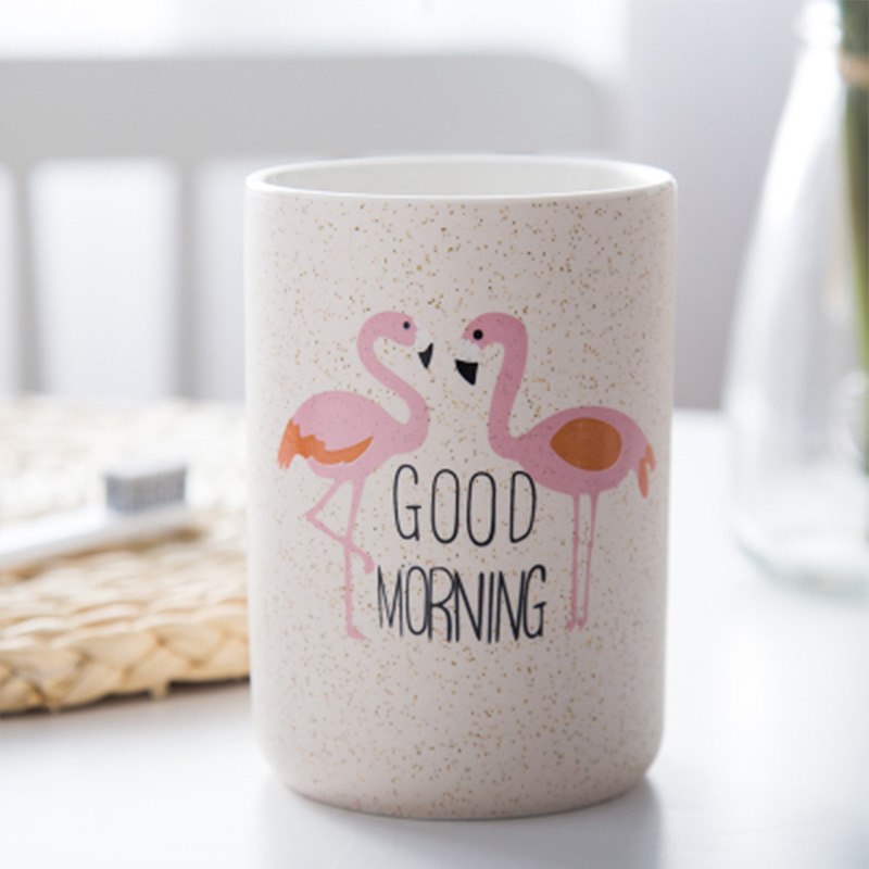 Tasse flamant rose Good Morning