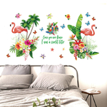 SK2024AB-Flamants-Roses-de-Bande-Dessin-e-Papier-Peint-Fond-D-coration-Supprime-TV-Canap-Salon