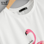 Dotfashion-Flamingo-Et-Lettre-Imprimer-Tee-2018-D-t-Col-Rond-Maille-Preppy-T-shirt-Femmes