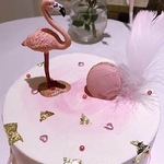 Soir-e-th-me-D-coration-Flamingo-De-Noce-Fournitures-Vaisselle-Plaque-De-Paille-Banni-re
