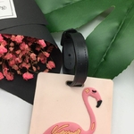Bande-dessin-e-Mignon-flamingo-Bagages-Tag-Voyage-Accessoires-Gel-De-Silice-Valise-ID-Adresse-Titulaire
