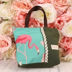 M475-D-paule-de-Bande-Dessin-e-Sac-Pour-Les-Femmes-Mignon-Animaux-Flamant-Toile-Sac