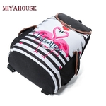 Miyahouse-Casual-Ray-Et-Flamingo-Imprim-Sac-Dos-Femmes-Grande-Capacit-Voyage-Sac-Dos-Pour-Femme
