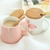 350-ml-Mignon-Rose-Flamant-C-ramique-Caf-Tasse-avec-Couvercle-et-Cuill-re-Caf-Th