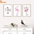 Rose-Flamingo-Cours-Wall-Art-Toile-Peinture-Nordique-Affiches-Et-Gravures-Animaux-Mur-Photos-Pour-Salon