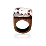 Nouveau-Design-Rose-Floraison-clair-En-Bois-Miniature-Mondes-L-int-rieur-Anneau-Pour-Les-Femmes