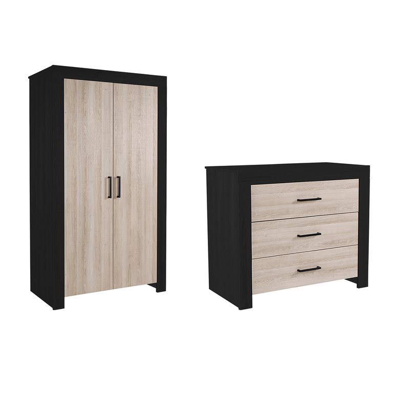 Marque - Movian Stanberg - Bureau à 1 tiroir et 1 porte, 140 x