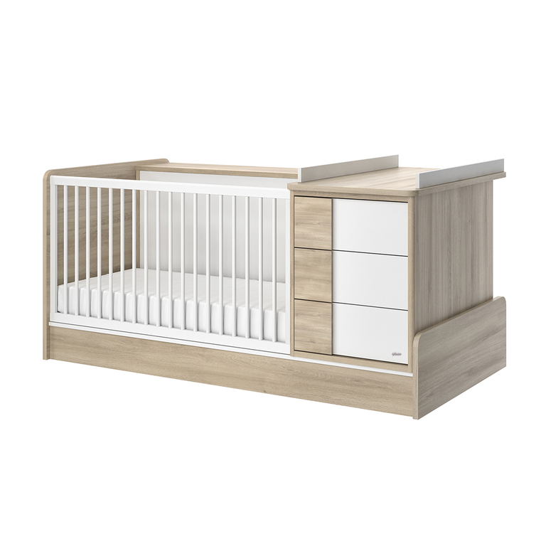 Optez pour l'Ensemble de Lit combiné Transformable pour chambre bébé :  Aubert