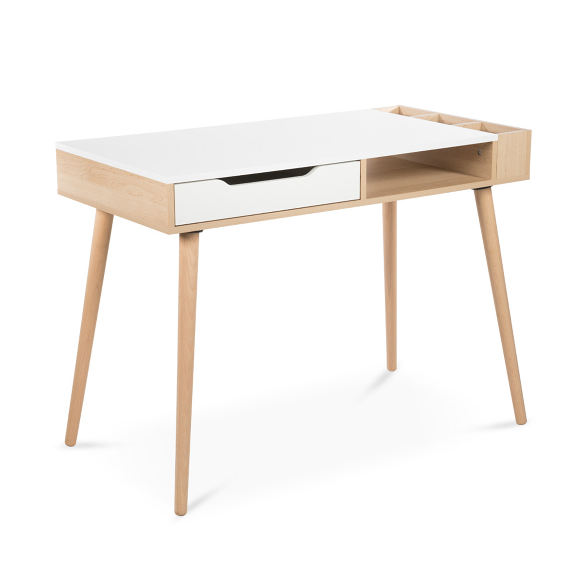 Bureau LittleSky by Klups Sofie Hêtre et Blanc