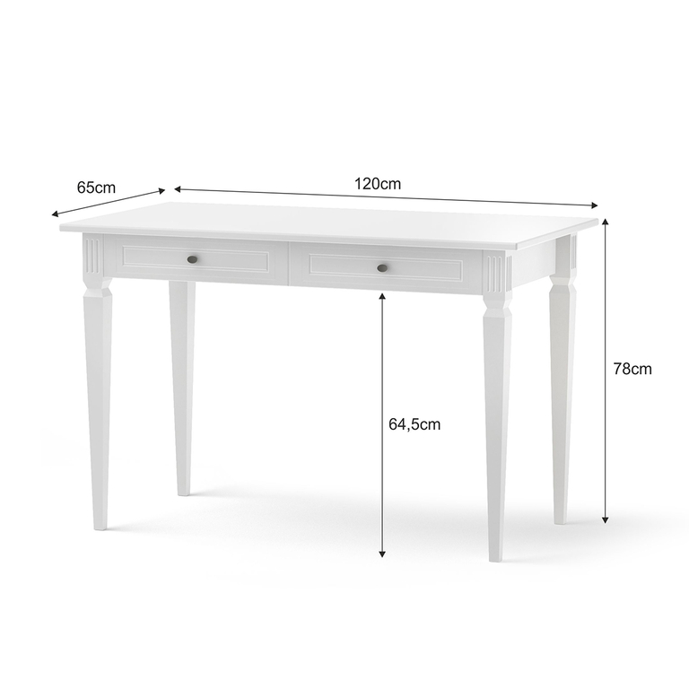bellamy-ines-blanc-bureau-dimentions
