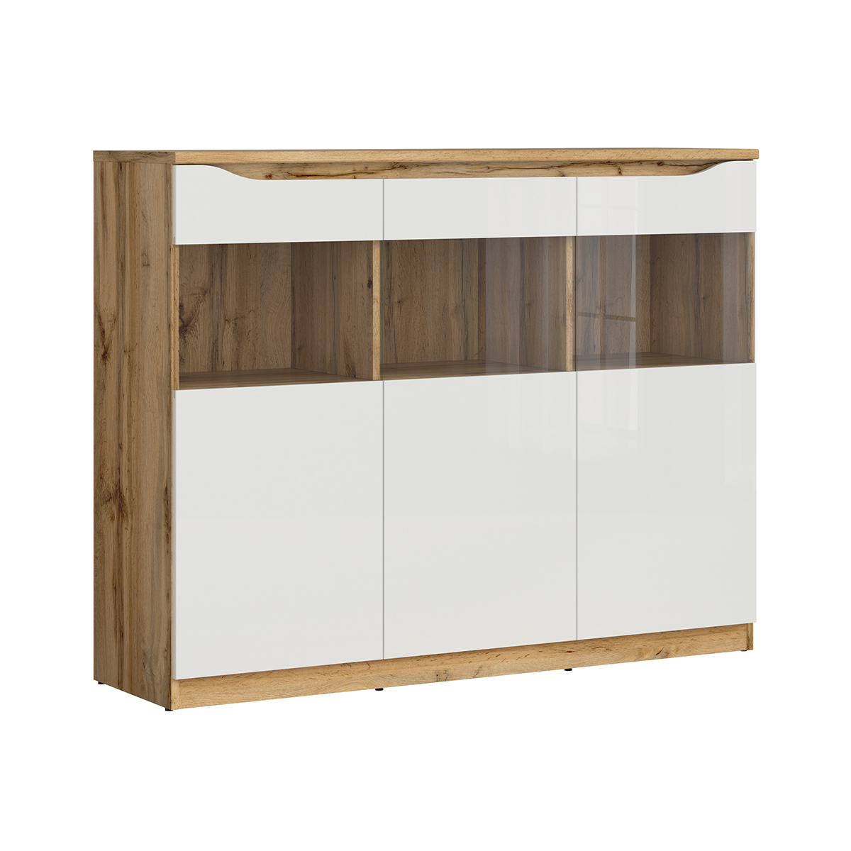 petits_meubles_bois_blanc_june_buffet_3_portes_vitre_2