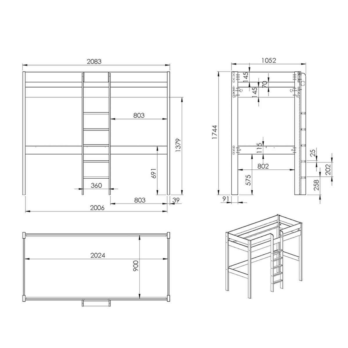 PIOLZZ_vipack_pino_lit_mezzanine_bureau_dimensions