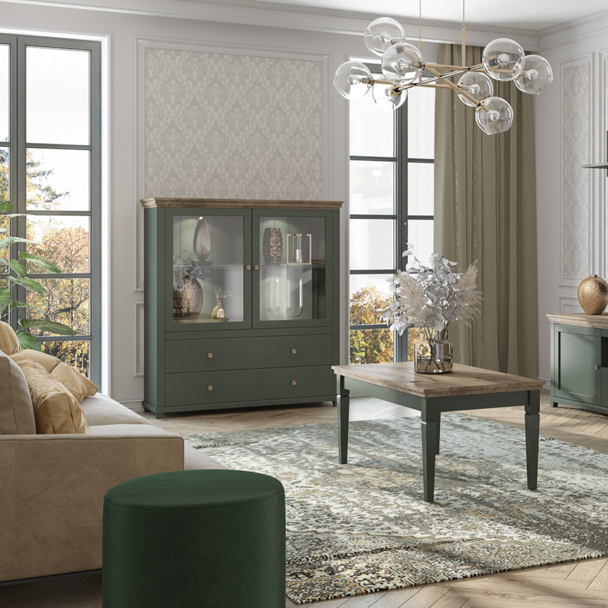martin_24ZRJU46_vaisselier_2_portes_2_tiroirs_vert_bois_5