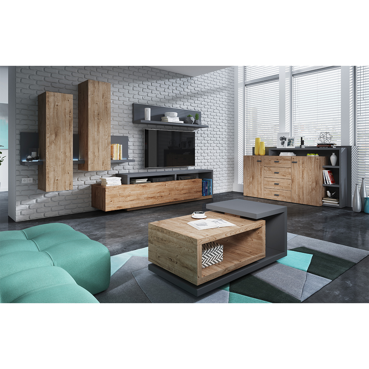 ilyes_24JRFG27_buffet_2_portes_4_tiroirs_bois_gris_4