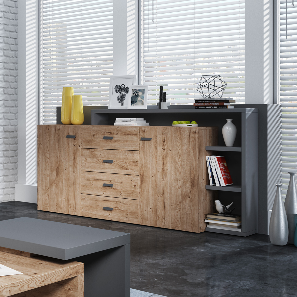 ilyes_24JRFG27_buffet_2_portes_4_tiroirs_bois_gris_3