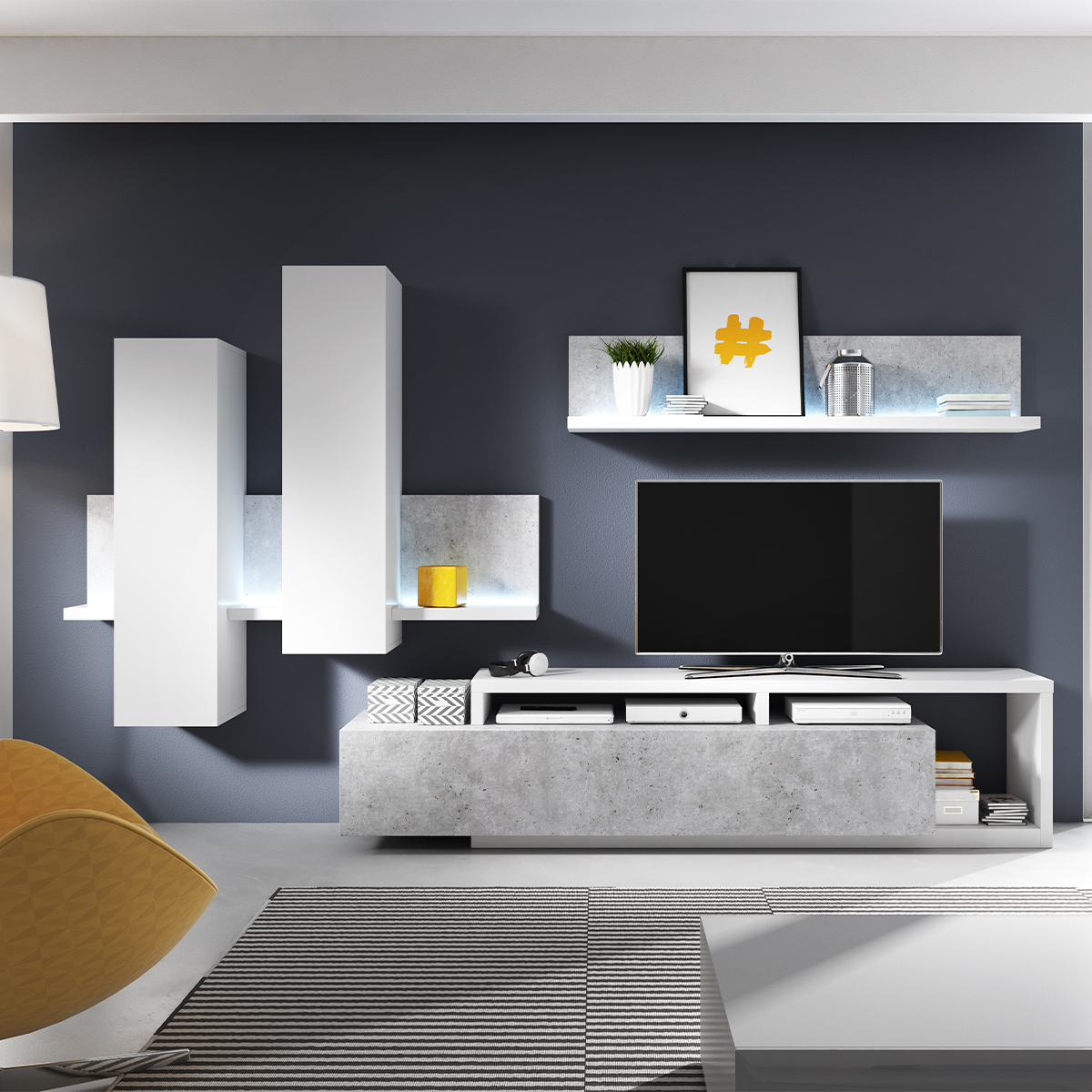 ilyes_2484FG40_meuble_tv_1_tiroir_219cm_blanc_beton_5