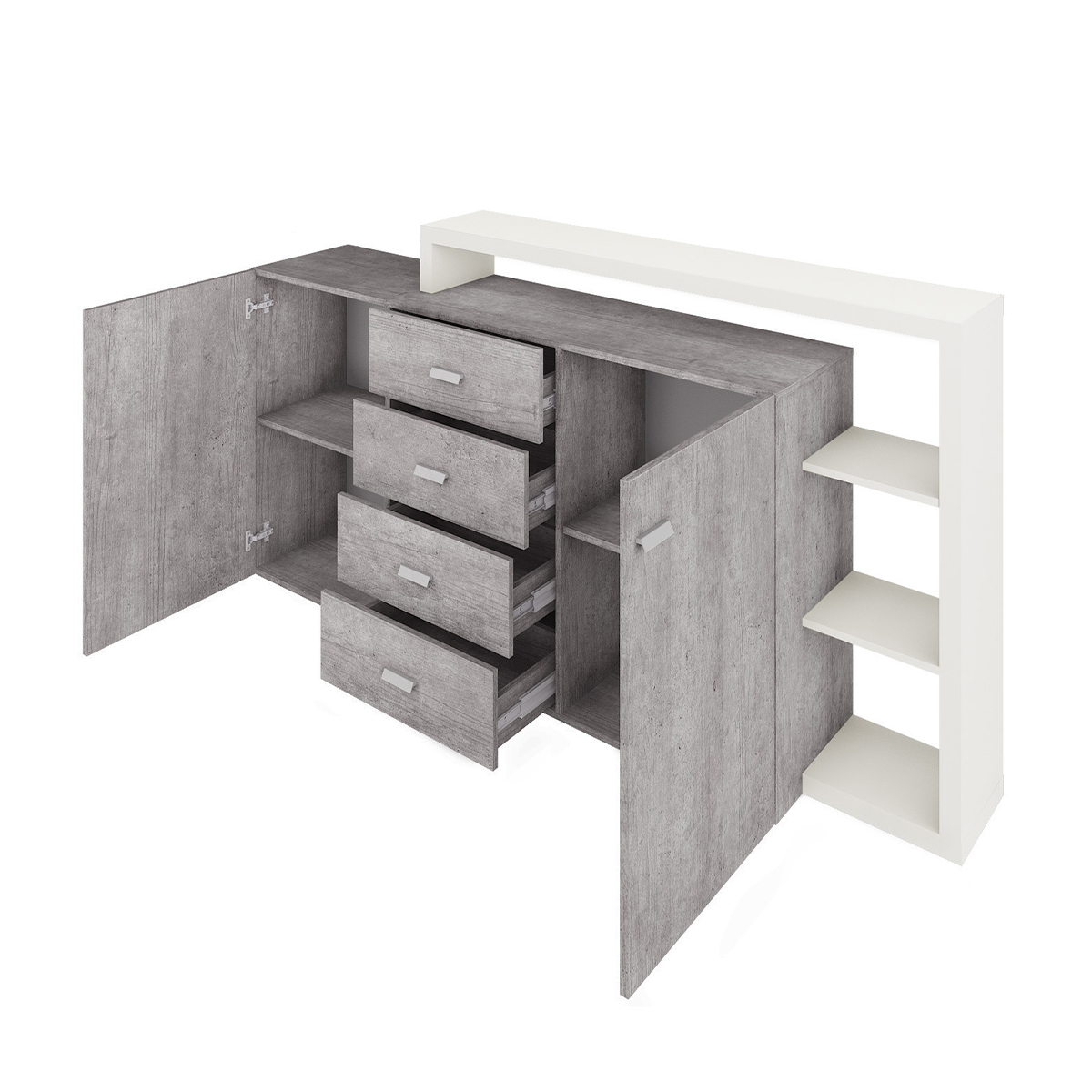ilyes_2484FG27_buffet_2_portes_4_tiroirs_blanc_beton_2