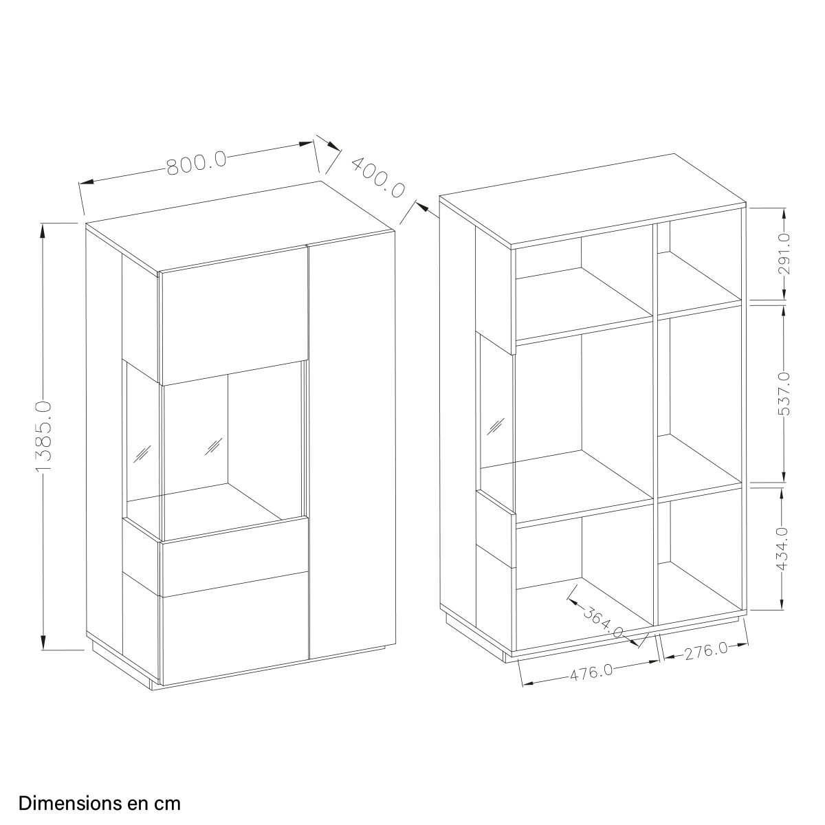 andrea__42_vaisselier_2_portes_ouverture_gauche_dimensions