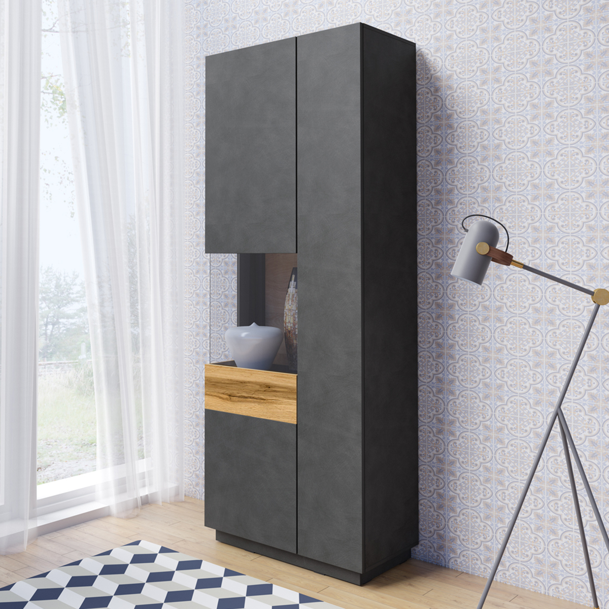 andrea_2484GY12_vitrine_2_portes_ouverture_gauche_gris_bois_3