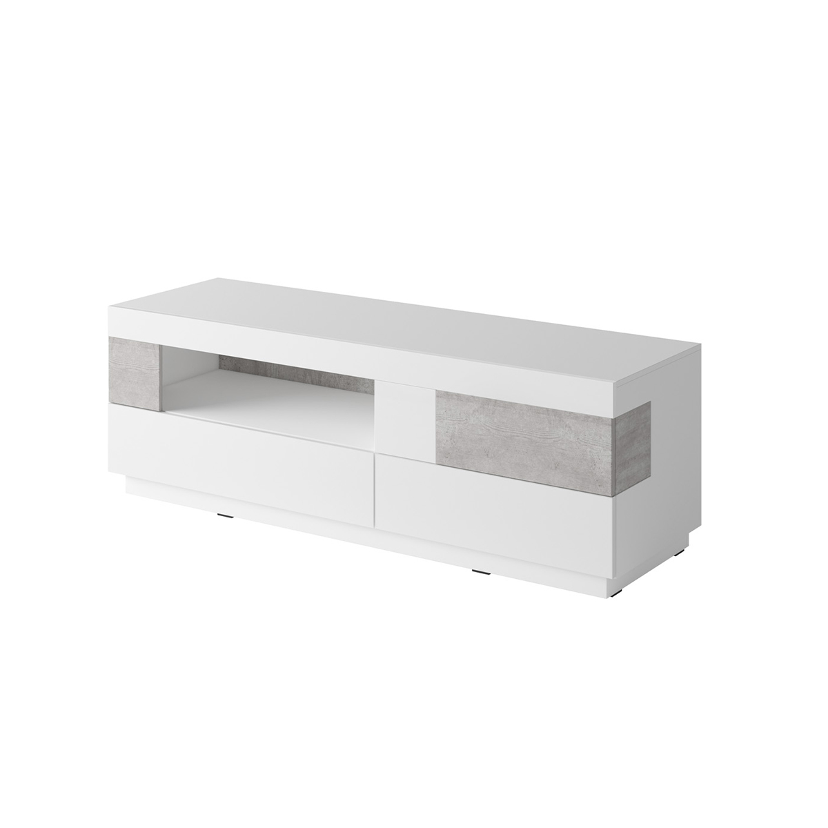 andrea_241NGY41_meuble_tv_1_porte_2_tiroirs_160cm_beton_blanc_1