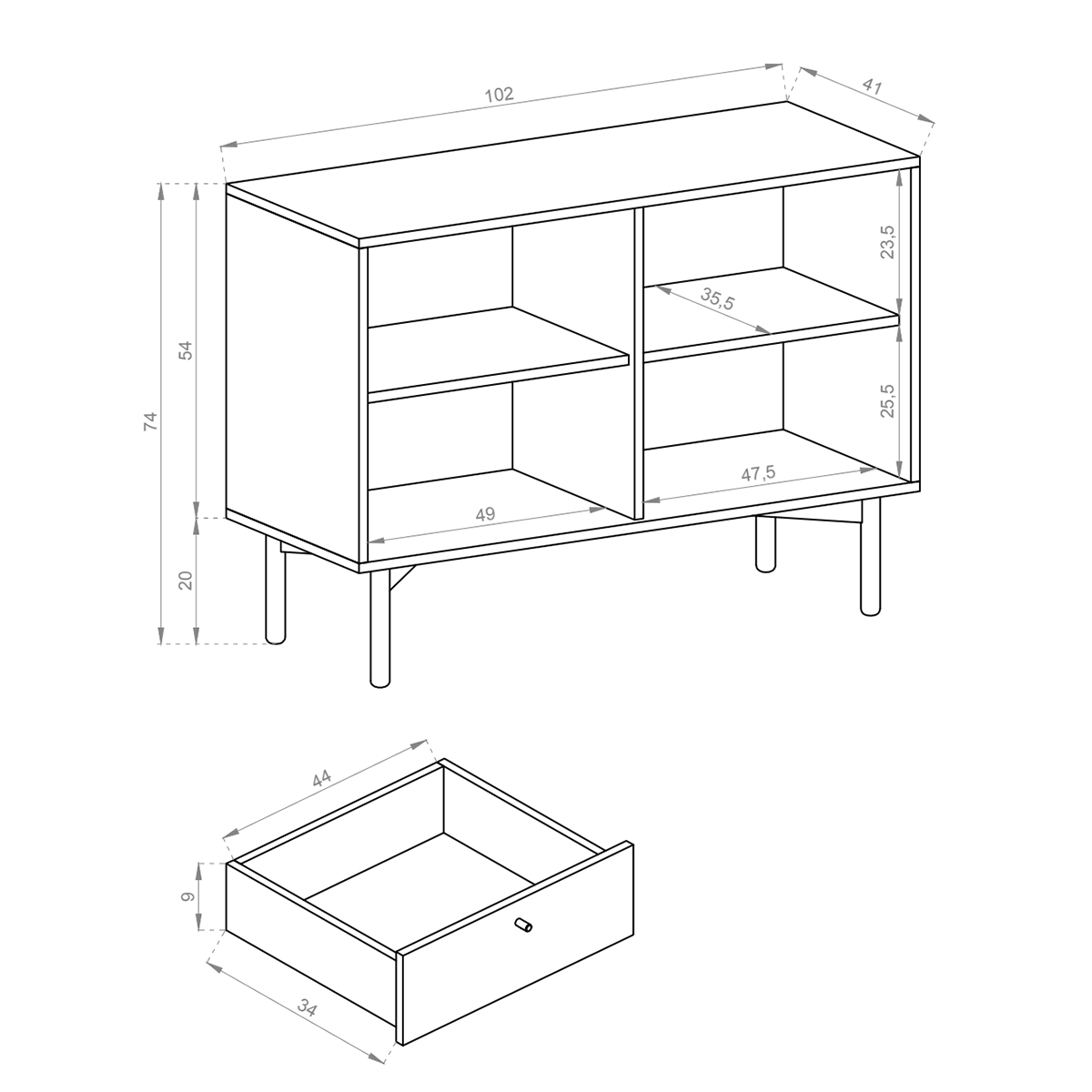 timeo_FK102_buffet_2_portes_bois_noir_7