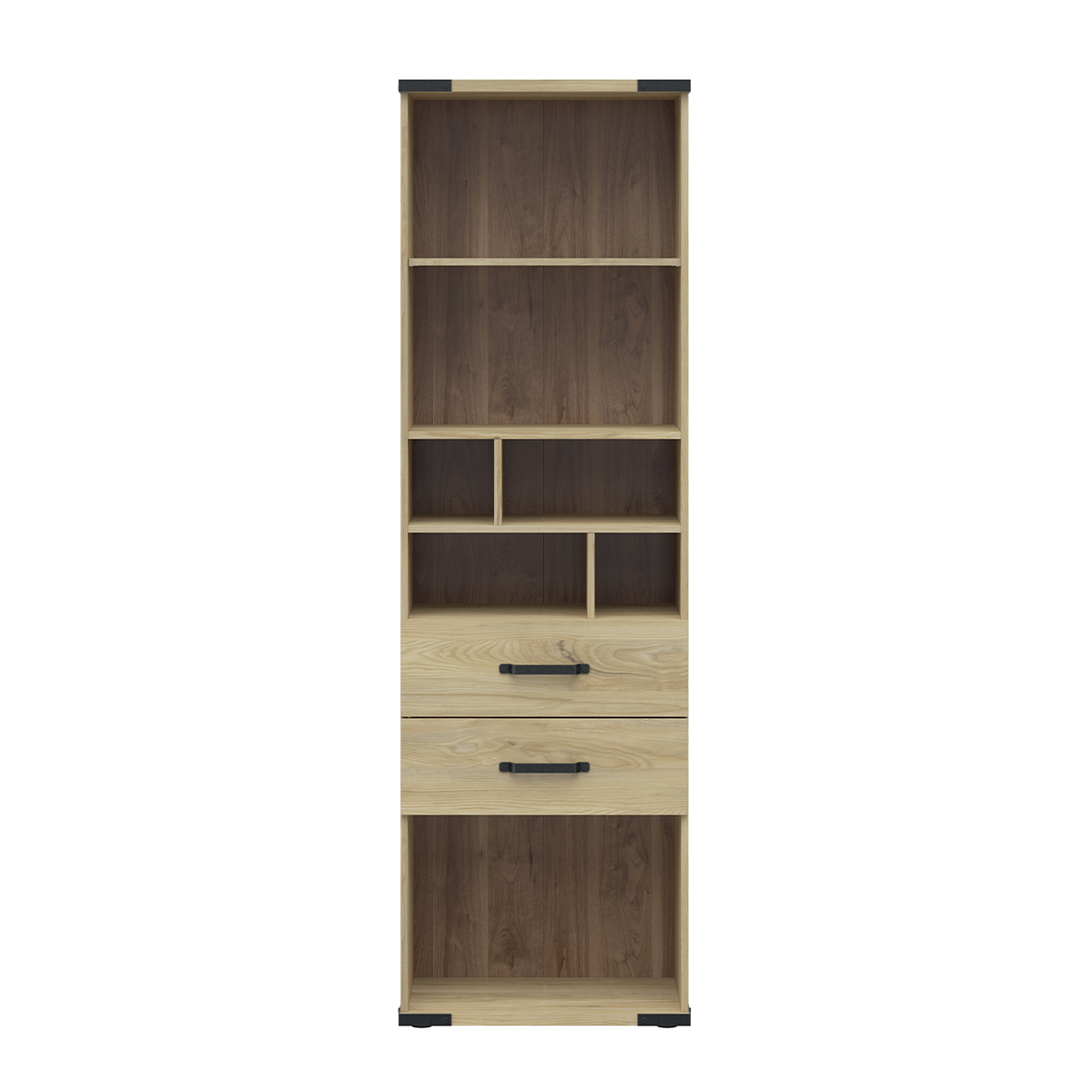 petits-meubles-dako-S463-REG2S-JBE-bibliotheque-2-tiroirs_1