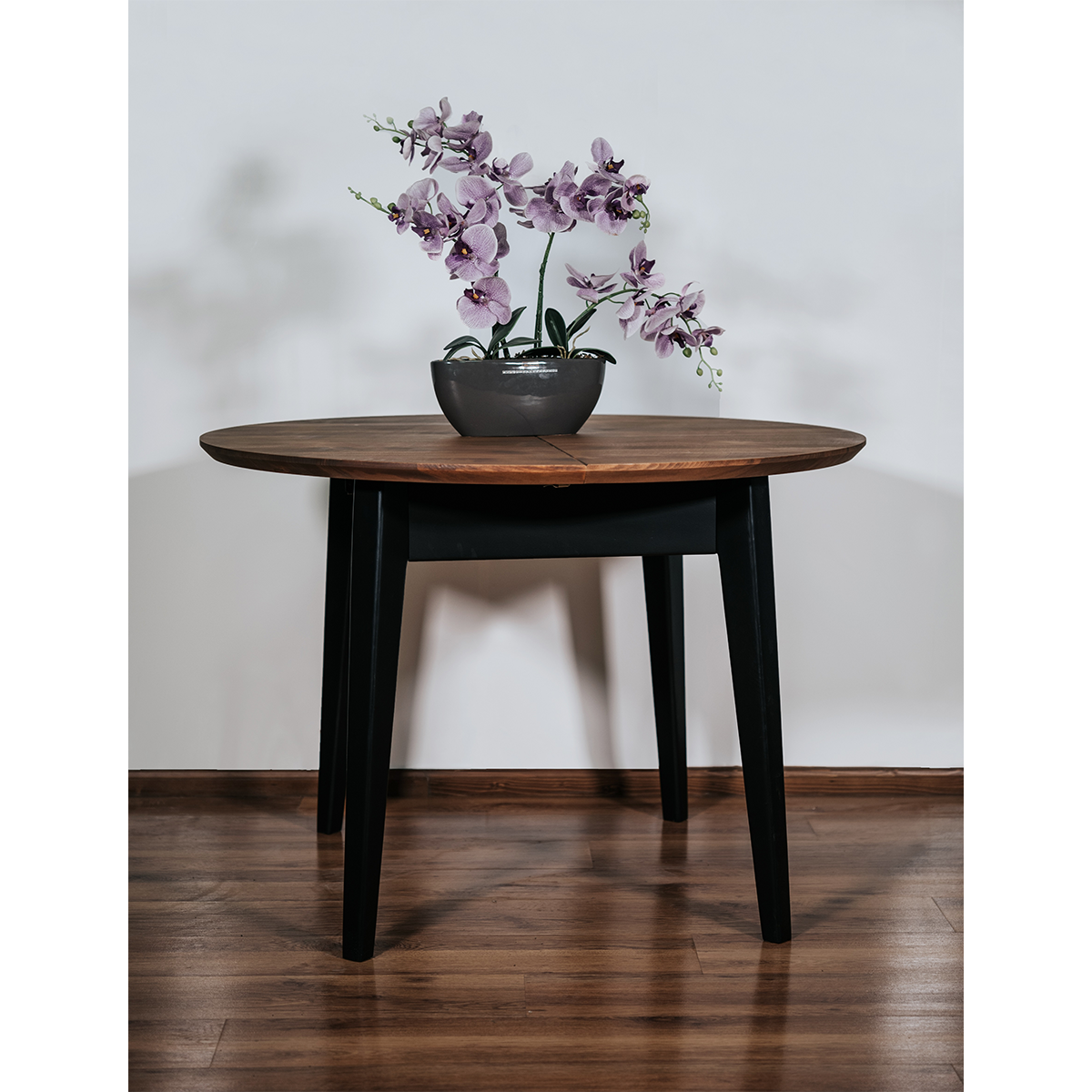 Table ronde, bois, avec 3 rallonges (Gebraucht) in Petit-Lancy für CHF