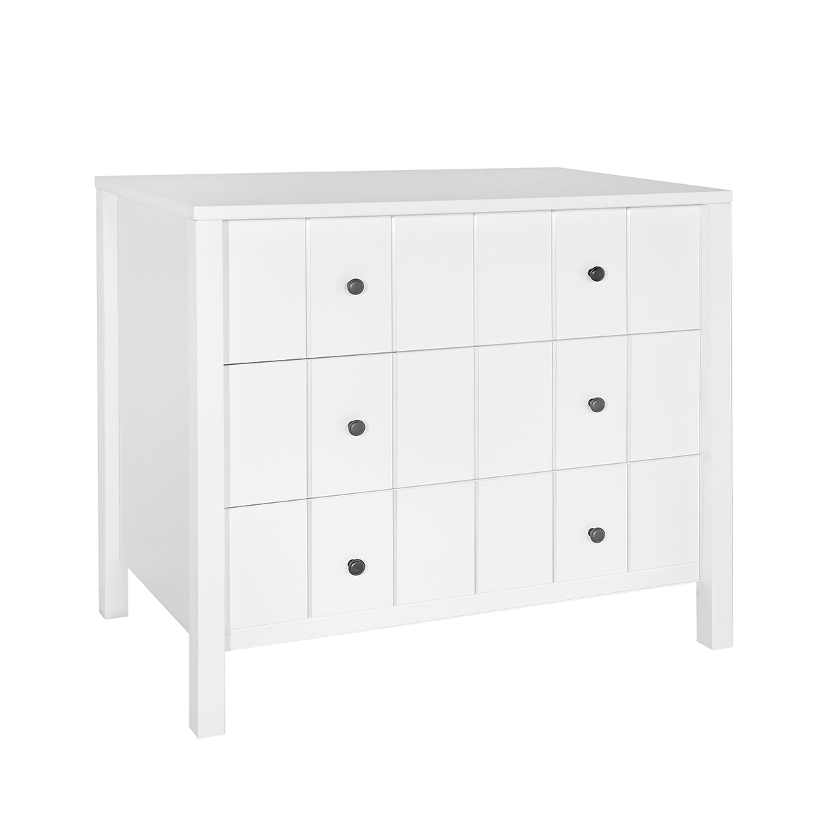 Commode 3 tiroirs Novelies Allpin Blanc