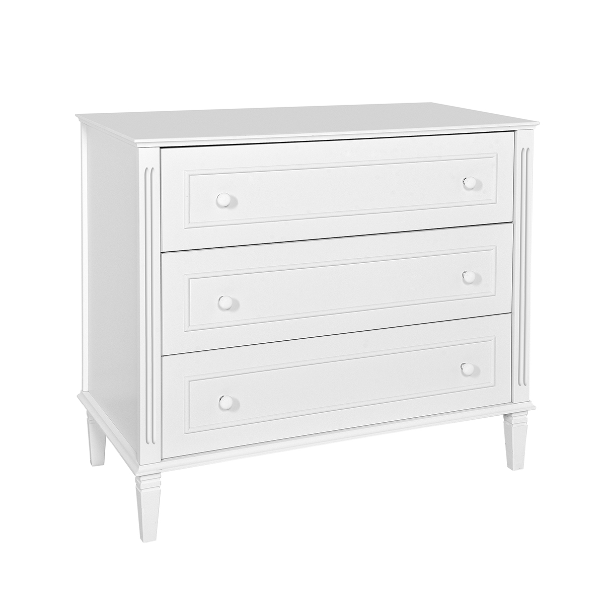 Commode 3 tiroirs Novelies Bianka Blanc