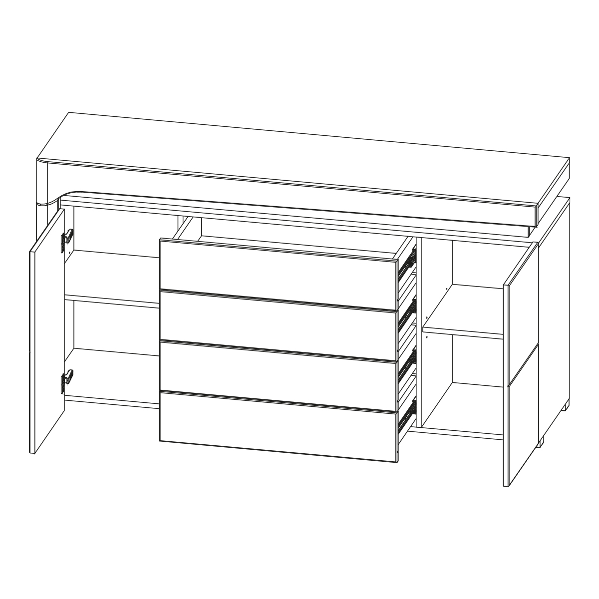 WHK-3_teo_blanc_gris_buffet_2_portes_4_tiroirs_2