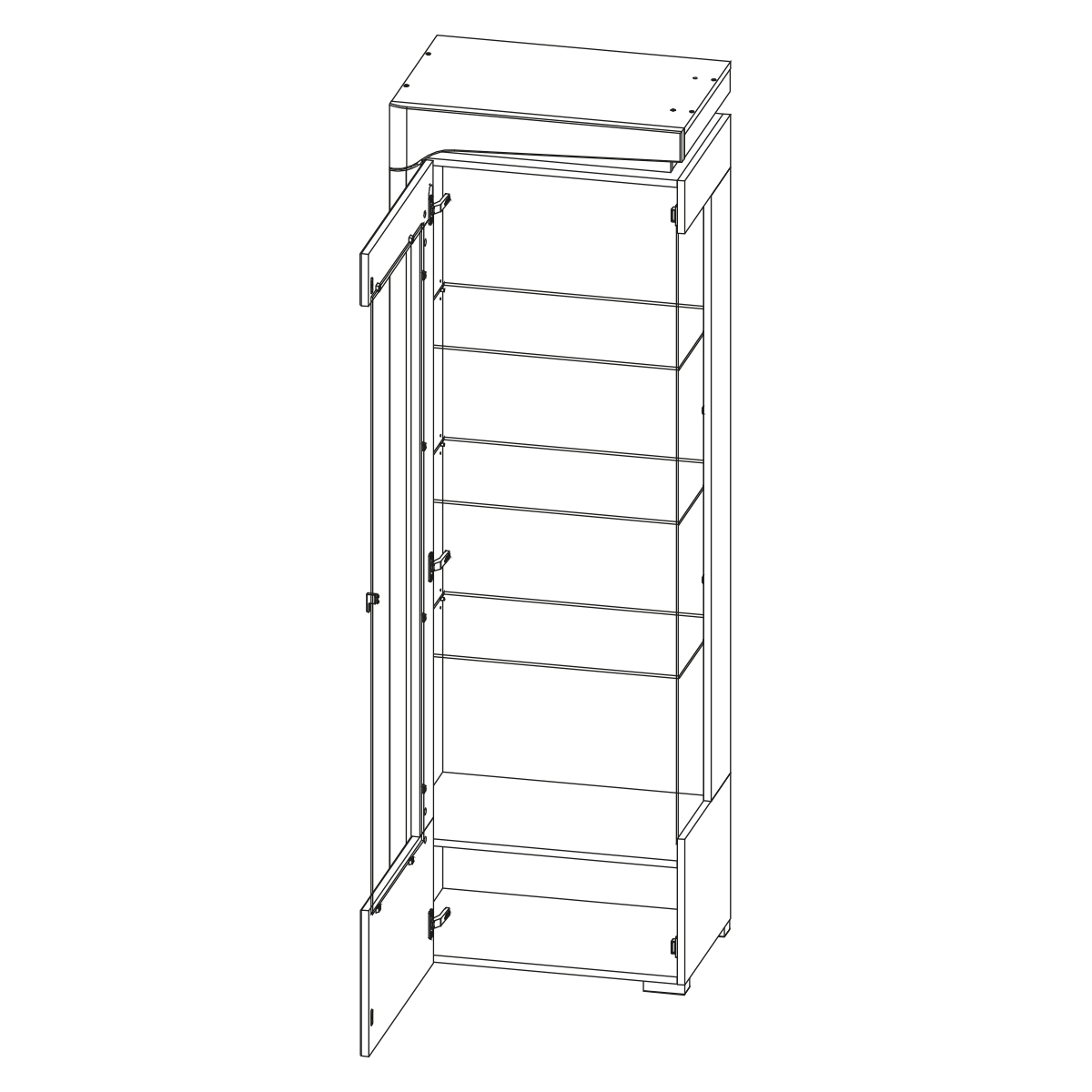 WHW-1L_teo_blanc_gris_vitrine_gauche_1_porte_2
