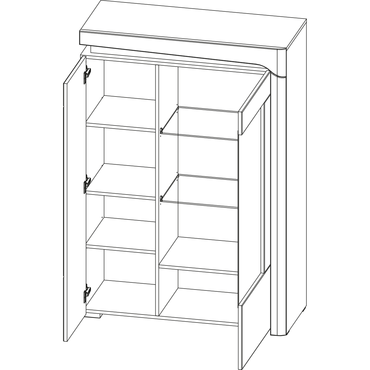WHW-2P_teo_blanc_gris_vaisselier_gauche_2_portes_2