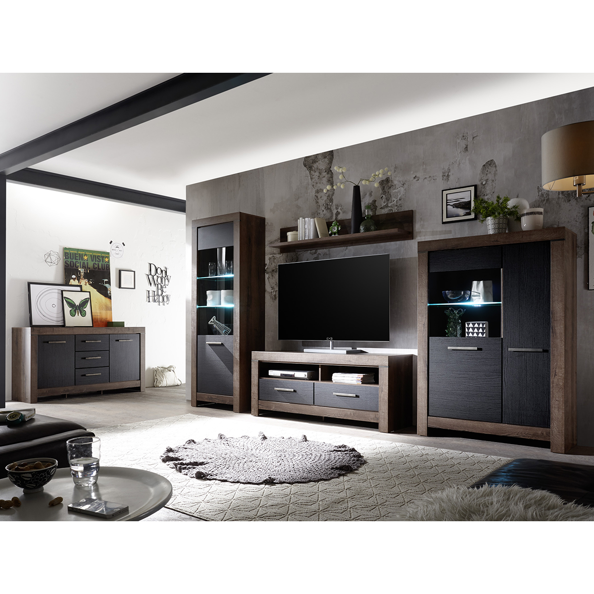 Adam_bois_noir_vaisselier_2portes_6