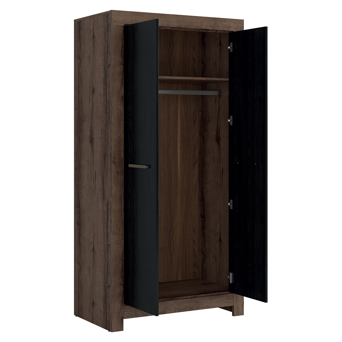 Adam_bois_noir_armoire_2portes_2