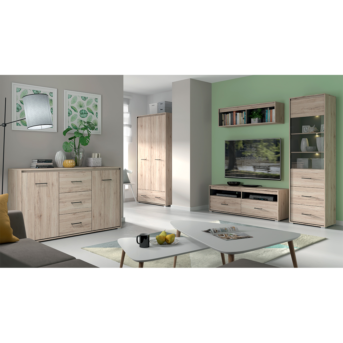 Abriel_bois_anthracite_meubleTV_2tiroirs_6
