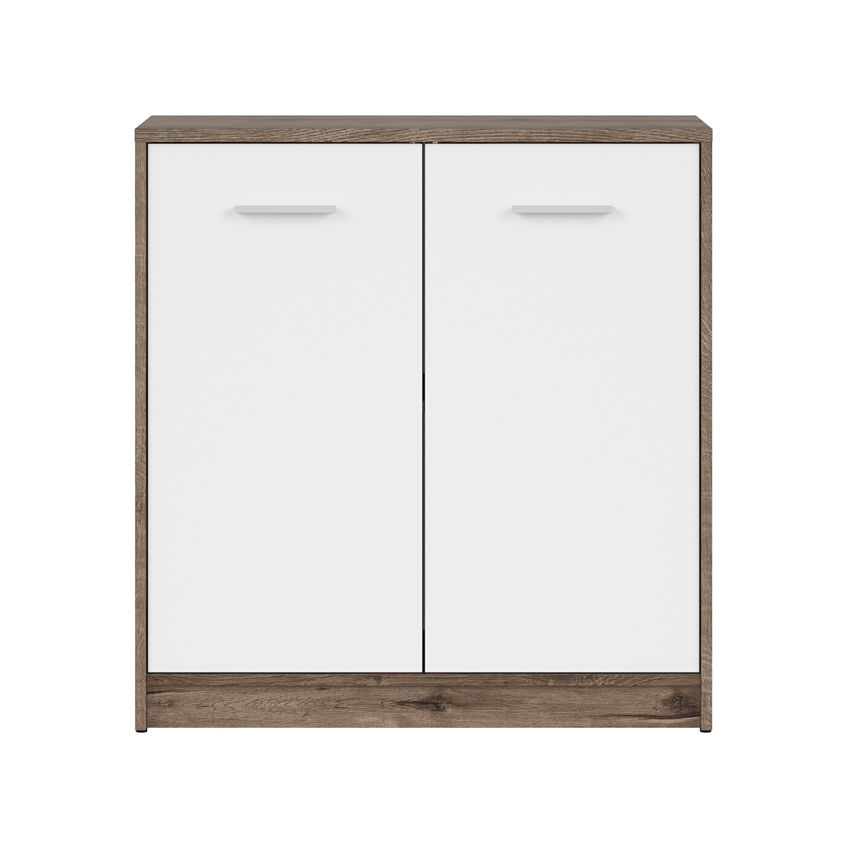 Ewen_bois_fonce_blanc__commode_2portes_3