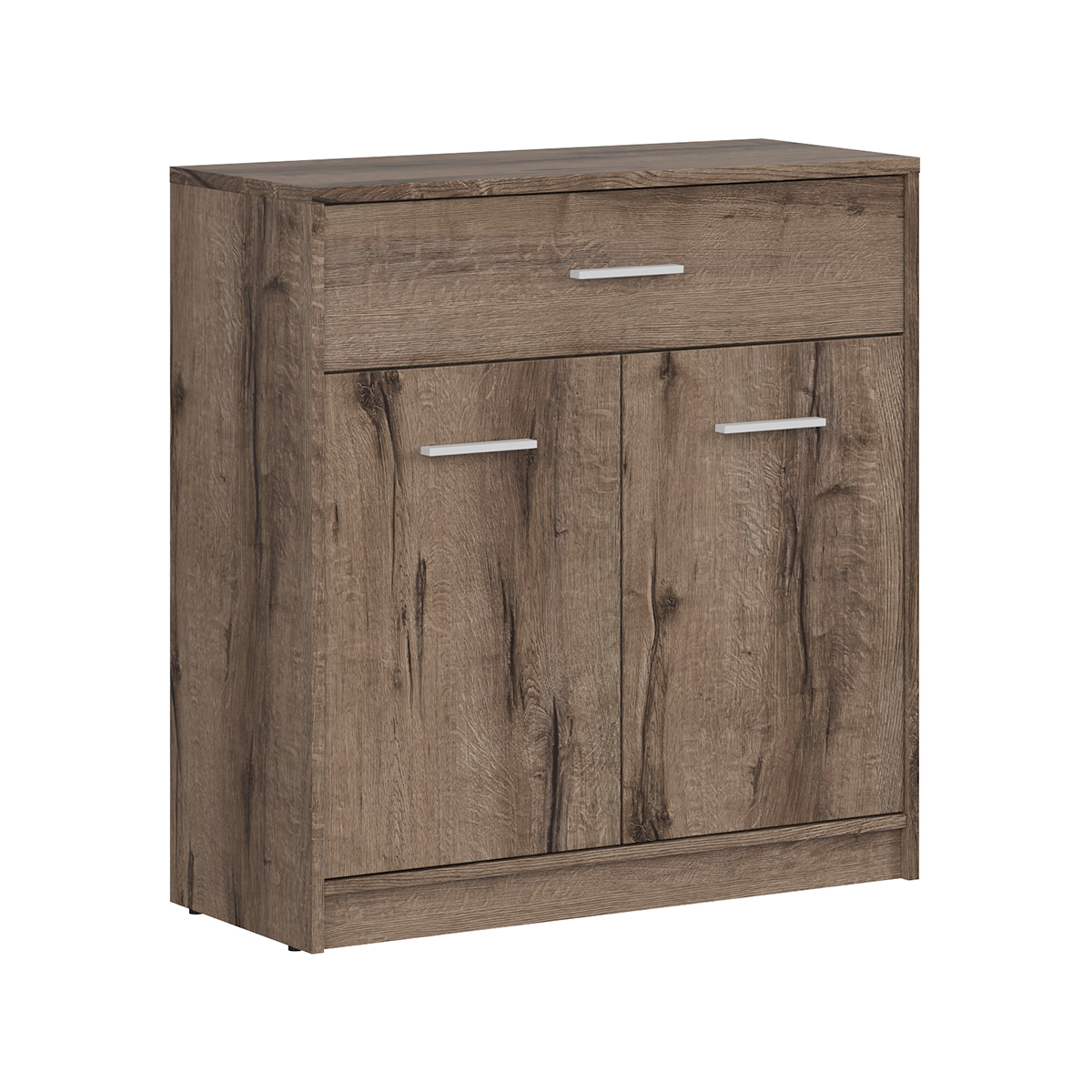 Buffet 1 tiroir 2 portes Ewen Bois foncé