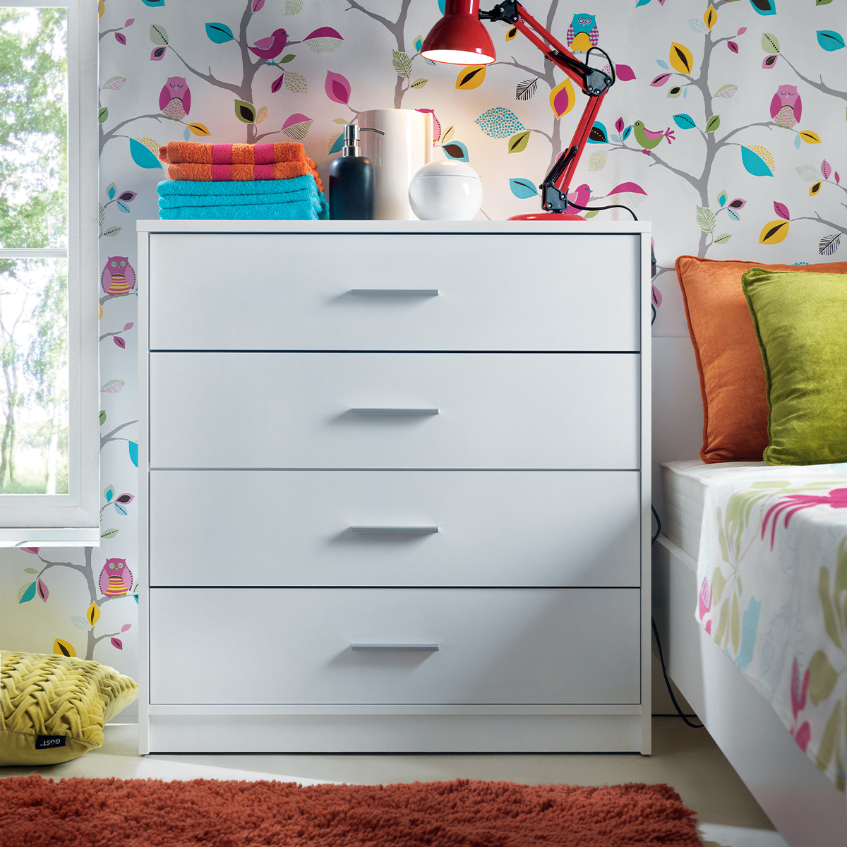 Ewen_blanc__commode_4tiroirs_4
